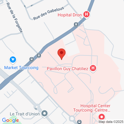 Carte Google Maps affichant la position de la structure